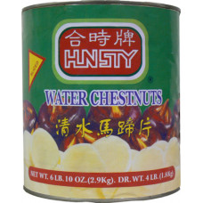 45.10008 - WATER CHESTNUTS SLICED 6x5lbs